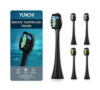 5 Pack Toothbrush Heads for YUNCHI Y7, Electric Toothbrush Replacement Heads Compatible with YUNCHI Y7 Sonic Electric Toothbrush for Adults & Kids, Black