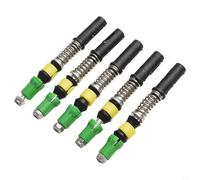 5 Pack Trekking Pole Internal Lock with Shock Absorbing Spring for 12mm 14mm 16mm Hiking Walking Carbon Fiber Repair Parts Green(for 12mm tube)