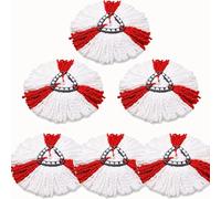 5 Pack Triangle Mop Replacement Heads Compatible with Vileda Turbo & 2-in-1 Spin Mops, Microfibre Reusable Mop Head Refills for Deep Cleaning, Machine Washable