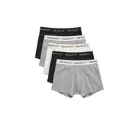Men's Gant Men's 5 Pack Trunk - Black/Grey/White/Multi - Size: M