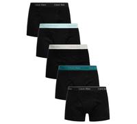 Calvin Klein Men TRUNK 5PK BLUE (Black Bodies w/Black/Niagara Falls) M