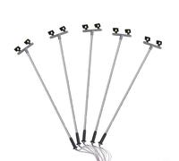 5 Pack Twin LED Yard Lights, Model Railway Yard Lights Twin LED Lights, 1:76 OO Gauge Lattice Mast Lamps Train Layout, LED Floodlights For Miniature Gardens