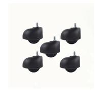5 Pack Universal Caster Wheels with Shock Absorption for Wheelchairs & Computer Chairs (2-Inch Screw Wheel) - Smooth Mobility & Enhanced Stability