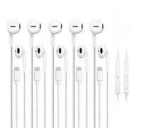 5 Pack USB C Headphones for iPhone 17/16/15 Pro Max iPad Plus TypeC Earphones with Microphone Volume Control USBC Wired Earbuds USB Type C Earphone for Samsung S25 Ultra S24 S23 S22 （1.2M/4Ft）