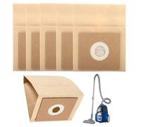 5 Pack Vacuum Cleaner Bags Paper Dust Bag for Bush Argos VCB35B15C1J7W-70 VYTRONIX RBC02 BC-501 BC-402 Argos Value VC-402 VC-401 Strong 3D Efficiency Cleaners Bag for Hoover Vacuum Cleaner Accessories