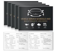 5 Pack Vehicle Service Schedule and Maintenance Log Book A5