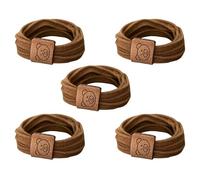 5 Pack Versatile Hair Tie Bear Simple Hair Rope Bear Scrunchies Bear Hair Tie Easy Hairstyling
