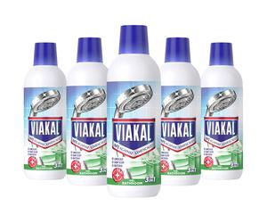 5 Pack Viakal 3in1 Anti-Bacterial Limescale Remover Liquid, 500ml