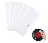 5 Pack Vinyl Record Cleaning Cloth, Anti-Static CD Cleaning Cloth - 24 * 16.5cm Supersoft Absorbent Microfiber Lint Free White Cloth for VCD DVD Player, Laser Lens Cleaning Disc Cleaning Set