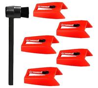 5 Pack Vinyl Record Player Needles Replacement for Crosley Victrola ION Jenson Boytone York-Yorx, Turntable Record Needles with Stylus Cleaner Brush Kit for Phonograph