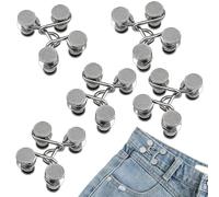 5-Pack Waist Tightener Clips for Jeans - No-Sew DIY Waistband Tighteners for Denim, Pants & Skirts | Adjustable Jean Waist Extenders for Men, Women & Kids | Easy Fit Solution for Loose Waistbands