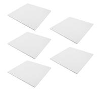 5 Pack White Felt Acoustic Wall Panels Nrc Sound Insulation | Comfortable, Soft Touch, Elegant Simple Design, for Music Rooms, Home Theatres, Ktv Spaces Use