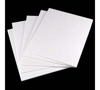 5 Pack White Foam Board - 300 x 400mm Thick Polystyrene Mat Sheets for DIY Crafts, Modeling, and Photo Mounting