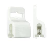5 Pack - White Gripper Card Holder Clamp - Holds Standard Credit Card Size (Max 30 Mil Thick) - Badge Holder for Work I'd, Smart Card, CAC, Chip or Swipe Access Card - Secure Grip by by Specialist ID