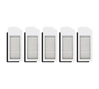 5 Pack White HEPA Filter Compatible with ECOVACS DEEBOT X1 Omni/X1 Omni/T10/T10 Plus/T10 Turbo/T10 Omni, Robot Vacuum Cleaner Filter Kit, Robotic Vacuum Replacement Filters