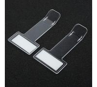 5-Pack Windscreen Parking Ticket Holder Clip for UK Pay & Display Permits - Plastic Car Permit Card Holder with Tape, Fits Windshiel