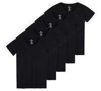 Real Essentials Women's Casual T-Shirt, Set 5, XXL (Pack of 5)