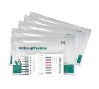 5 Pack ~ Workplace Drug Test Kits ~ Cocaine, Opiates, Methadone, Amphetamines, Cannabis, Ecstasy & Benzodiazepines ~ UKDrugTesting Ultra Sensitive High Accuracy Urine Tests