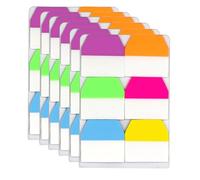 5 Pack Writable Transparent Page Markers Tabs, Multi-Colour Sticky Tabs Set for Books, Folders and Files, Ideal for Indexing, Note-Taking, and Study Organisation at School or Office