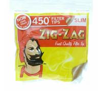 (5 Packets - (2250 Tips)) ZIG ZAG SLIM FILTER TIPS RESEALABLE BAG