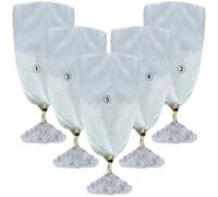 5 Packs 120x80CM Frost Protection for Plants,Reusable Plant Covers Winter Freeze Protection with Drawstring,Tree Jacket Blanket for Cold Frost Freeze Bird Insect Prevention