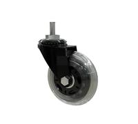 (5 Packs) 3-inch Pu Screw Roller Ice Wheel Electrophoresis Entertainment Equipment Scooter Universal Mute Caster Indoor, Outdoor, Furniture Moving