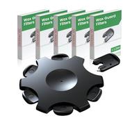 5 Packs 30 Wax Guard Filters Compatible with MiniFit ProWax Hearing Aids Black, Wax Guard Filters Replacement Cerumen Stop Inserts for MiniFit Receiver Sound Port, Earwax Protection Maintenance Kit
