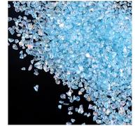 5 Packs 50g Crushed Glass Irregular Metallic Chips 1.5-3.5mm Glitter Broken Glass Chips for Crafts, Vase Filler, Decoration, Blue