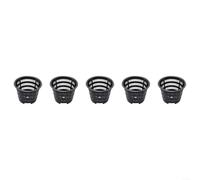 5 Packs 65 Inch Breathable Plastic Orchid Baskets with Ventilation Holes for Phalaenopsis Dendrobium Root Growth Monitoring Indoor Garden Greenhouse(black A)