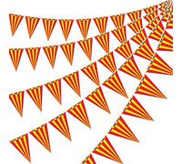 5 Packs Carnival Pennant Banner Party Decorations, Vintage Circus Theme Birthday Banner Bunting Decor, Carnival Themed Party Triangle Banner Flags Party Supplies for Indoor Outdoor