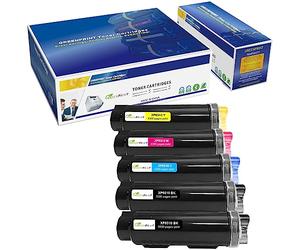 5 Packs Compatible Toner Cartridges 6510 6515【Extra High Yield】 5500 Pages BK 4300 Pages C M Y for Xerox Phaser 6510n 6510dn 6510dni 6510dnm 6515n 6515dn 6515dni 6515dnm Printer - Packaging May Vary
