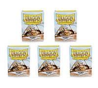 5 Packs Dragon Shield Matte Ivory Standard Size 100 ct Card Sleeves Value Bundle!