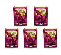 5 Packs Dragon Shield Matte Magenta Standard Size 100 ct Card Sleeves Value Bundle!