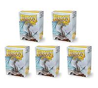 5 Packs Dragon Shield Matte Silver Standard Size 100 ct Card Sleeves Value Bundle!