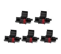 5 Packs IR40T Calculator Ink Roller Printer Ribbon IR-40T CP13 MP-12D PR-42 IR-40T, Black & Red Compatible with Casio HR-100TM HR-150TM HR-170RC, Sharp EL-1750V EL-1801V