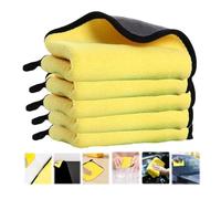 5 Packs Microfiber Towels for Cars,High GSM, Highly Absorbent, Soft Microfiber Towel, Lint-Free Microfiber Cleaning Cloths for Car Wash, Detailing, Drying, and Home Cleaning Supplies (30x30cm)