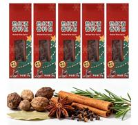 5 Packs Mulled Wine Spice Kit with Cinnamon, Dried Oranges, Cloves, and Star Anise, for Apple Cider, Mulled Wine, Glühwein, Hot Toddy Holiday Drink