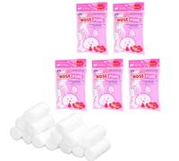 5 Packs Nose Bleed Stopper for Kids, Dental Cotton Rolls Nasal Plugs Hemostatic Cotton Swab for Mouth and Nose, Stops Bleeding Fast(M)