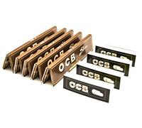[5 Packs] OCB Virgin Un-Bleached King Size Slim Rolling Papers with [4 Booklets] of OCB Rolling Tips