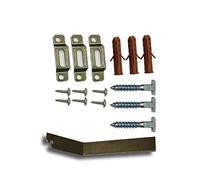 5 Packs of Anti-Theft Security Picture Hooks/Hangers Kit with Spanner. Security hardware system for locking framed pictures to the wall. For wooden & polymer picture frames.
