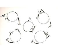 5 Packs of Fladen Snap Tackle Wire Traces to Size 4 Hooks with 2 Marauder Snap Swivels