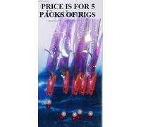 5 Packs of Pink Shrimp Mini Hokki Boat Rigs to 3/0 Hook (Cod/Mackerel)