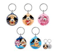 5 Packs Personalised Dog Name Tags UK, QR Code Pet ID Tags for Dogs & Cats - Waterproof Lost Pet Recovery with Real-Time Scan Alerts, Shareable Profile, No Subscription, Perfect Pet Lover Gift