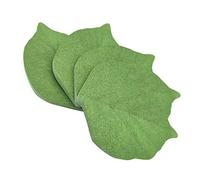 5 Packs Sticky Notes Stickers Removable Self-Stick Notes Scratch Pads for Desk Office School Memos Green Leaf-Shaped
