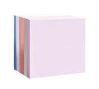 5 Pads Morandi Solid Color Sticky Notes, Square Rectangle Self-Stick Notes, Strong Adhesive, to Do Lists & Reminders, for Office School, Multi-Size, Soft Tone, Stationery Middle