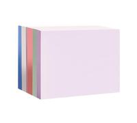 5 Pads Morandi Solid Color Sticky Notes, Square Rectangle Self-Stick Notes, Strong Adhesive, to Do Lists & Reminders, for Office School, Multi-Size, Soft Tone, Stationery Large
