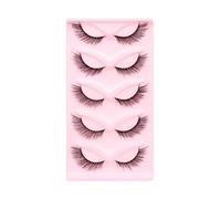 5 Pair Cats Eyes Long False Eyelashes Full Strip Lashes Makeup 3D Lashes Volume Fake Eye Lashes Soft Eyelashes
