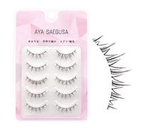 5 Pair Clear Band False Eyelashes Short Fake Eyelashes Fluffy False Eyelashes for Personal Makeup Use at Home