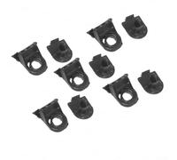 5 Pair Front Bumper For Fender Liner Mudguard Clips and Pin Hold Set Black Plastic Car Bumper Mounting Fastener Replacement