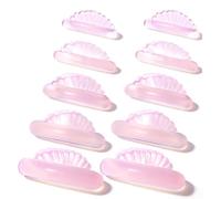 5 Pair Self-Sticky Lash Lift Shields, Glueless Lash Lift Shields with 5 Sizes, Air Bubble Silicone Lightweight Eyelash Lifting Rods for Salon & Home DIY